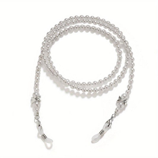 Faux Pearl Beaded Glasses Chain Anti Slip Eyeglasses Lanyard Strap