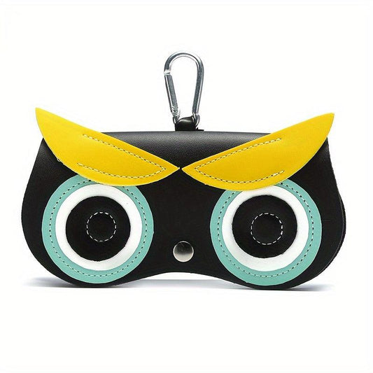 Cartoon Owl Rabbit Demon Glasses Bag PU Leather Sunglasses Pouch