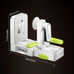 Manual Vegetable Spiralizer Zucchini Noodle Maker Multifunctional Slicer Grater