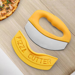 Safe Stainless Steel Blade Pizza Cutter with Cover