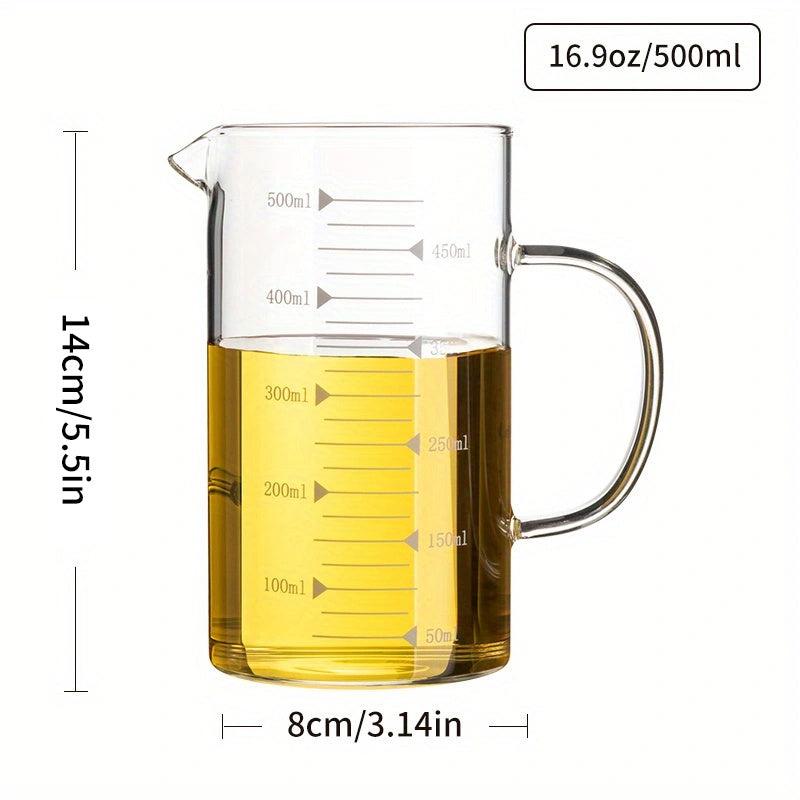 High Temp Glass Measuring Cup 1000ml 33.8oz Scale Kitchen Tools