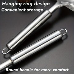 5pcs Stainless Steel Utensil Set Spatula Ladle Slotted Turner Rice Paddle Spoon