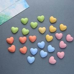 5pcs Heart Shaped Refrigerator Magnets Morandi Love Heart Stickers