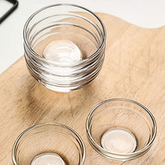 12 Clear Plastic Soy Sauce Dipping Bowls 3 Inches