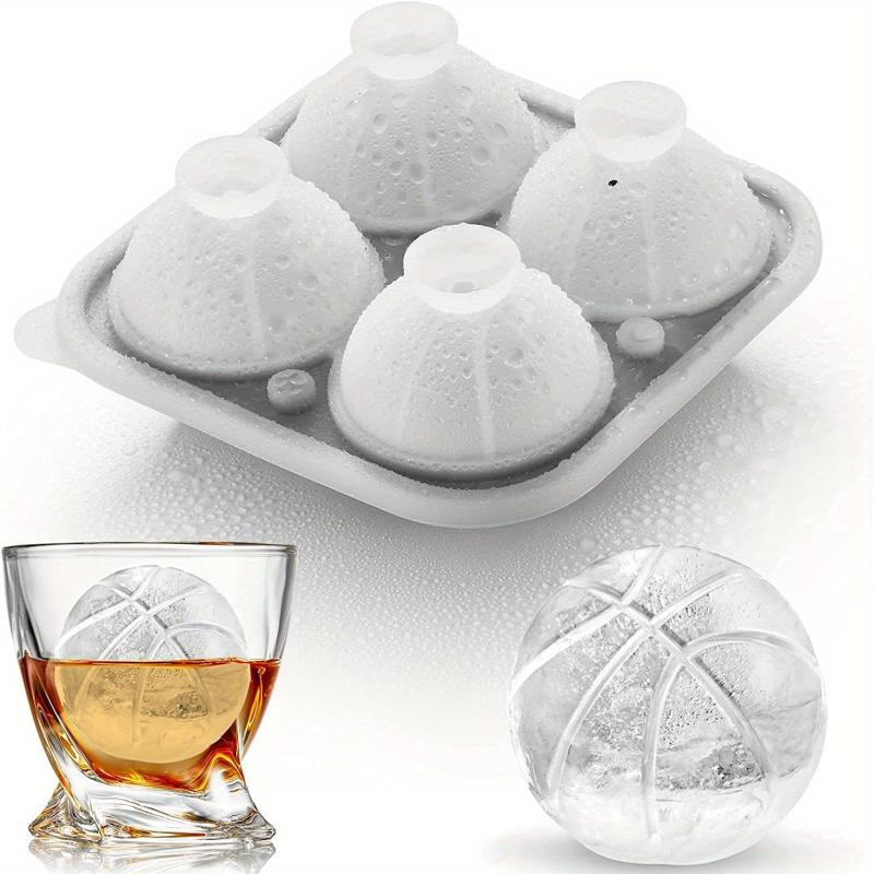 Football Ice Cube Mold Novelty Fun Shapes 5.59cm Round Sphere