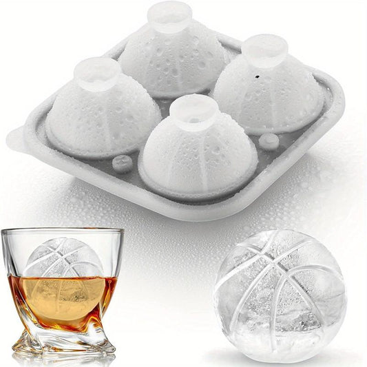 Football Ice Cube Mold Novelty Fun Shapes 5.59cm Round Sphere