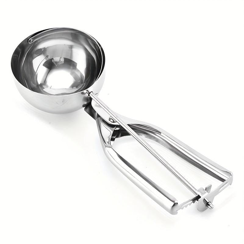 Large Stainless Steel Ice Cream Scoop for Easy Scooping