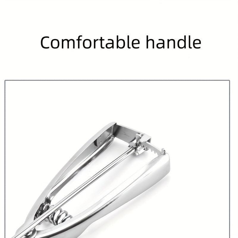 Large Stainless Steel Ice Cream Scoop for Easy Scooping