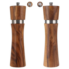 Wooden Spice Grinder Manual Sea Salt Mill Spice Crusher