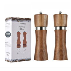 Wooden Spice Grinder Manual Sea Salt Mill Spice Crusher