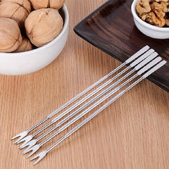 Stainless Steel Seafood Forks Set Portable Lobster Crab Needle Set