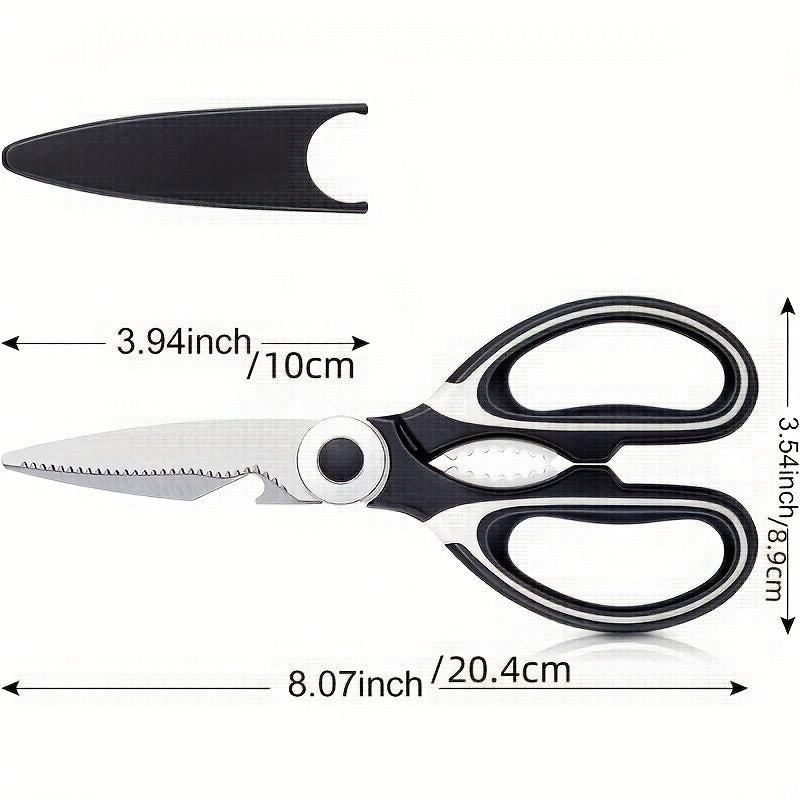 2 Pack Heavy Duty Kitchen Scissors Stainless Steel Utility Scissors