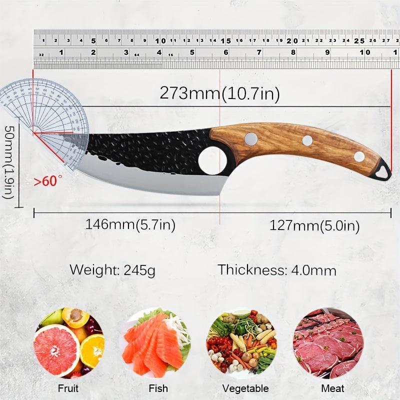 1pc Forged Stainless Steel Chef Set for Kitchen, Fishing, Meat Cutting