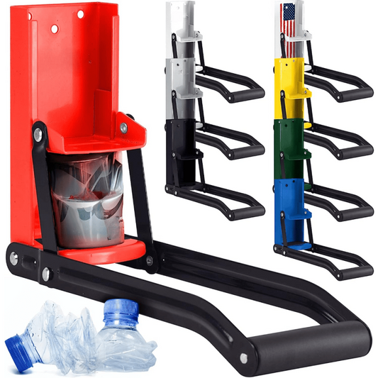 16oz Metal Can Crusher Heavy Duty Wall Mounted Smasher for Recycling