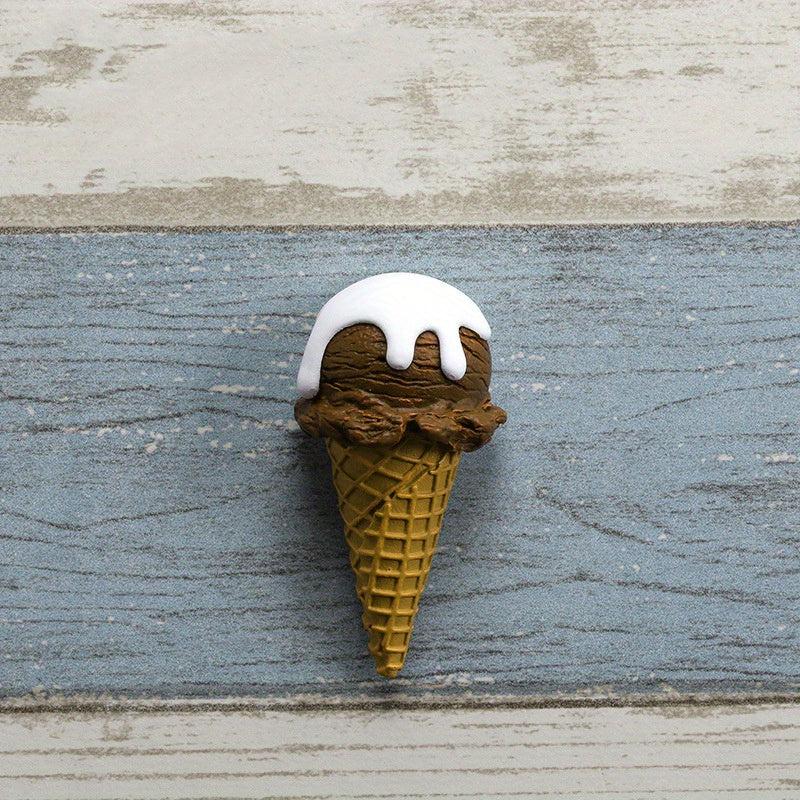1pc Ice Cream Fridge Magnet Resin Simulation Food Sticker