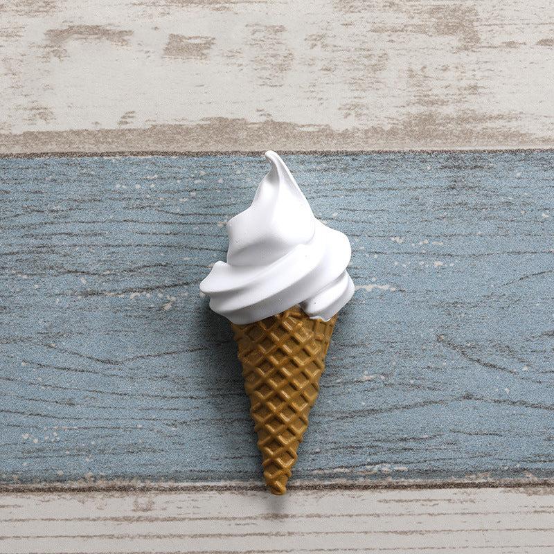 1pc Ice Cream Fridge Magnet Resin Simulation Food Sticker