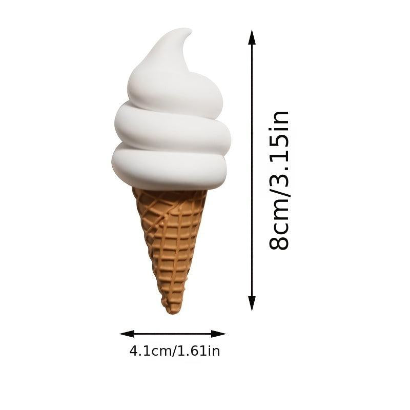 1pc Ice Cream Fridge Magnet Resin Simulation Food Sticker