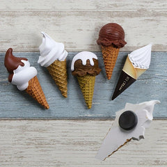1pc Ice Cream Fridge Magnet Resin Simulation Food Sticker