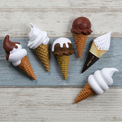 1pc Ice Cream Fridge Magnet Resin Simulation Food Sticker
