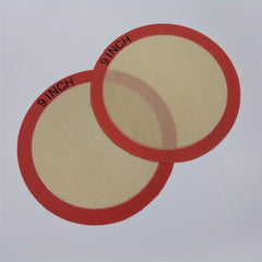 2pcs Round Silicone Baking Mats, Heat Resistant Oven Liner Sheets