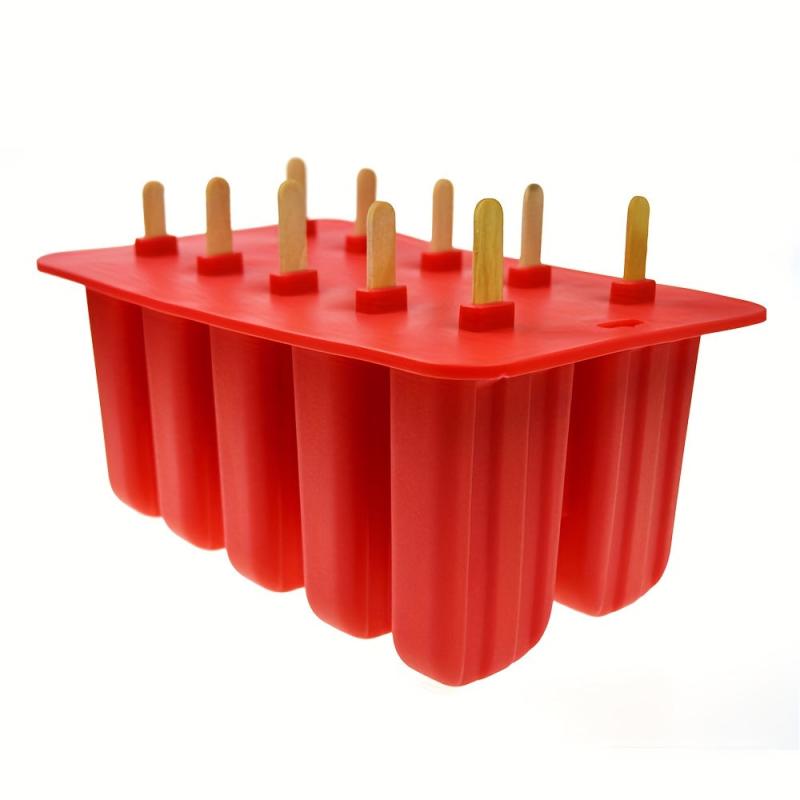 10 Holes Silicone Popsicle Mold