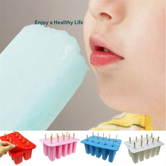 10 Holes Silicone Popsicle Mold