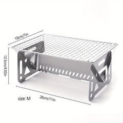 Portable BBQ Grill Stainless Steel Detachable Camping Barbecue Grill