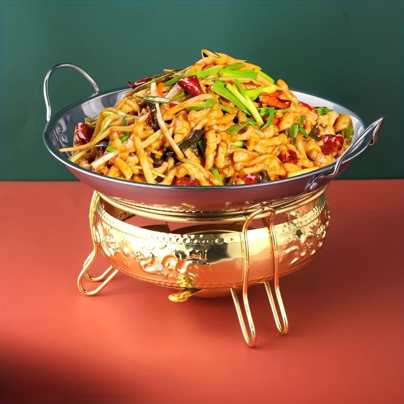 Stainless Steel Round Chafing Dish Buffet Set