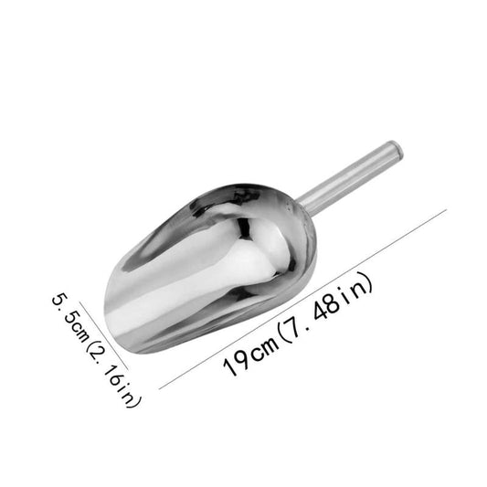 Stainless Steel Kitchen Ice Scooper for Bar Party Wedding Pet Dog Food