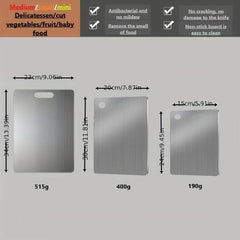 Stainless Steel Cutting Board for Kitchen and Dorm Essentials