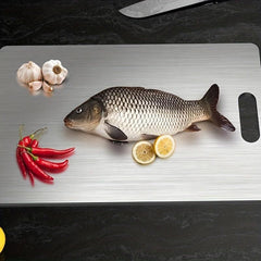 Stainless Steel Cutting Board for Kitchen and Dorm Essentials