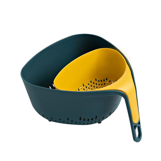 Double Layer Drain Basket Vegetable Washing Basket Colander Basket Strainer