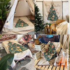 Christmas Camping Blanket - Multifunctional Outdoor Throw Blanket