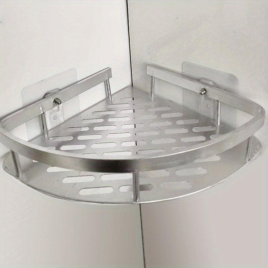 Minimalist Bathroom Storage Rack Wall Mounted Corner Shelf