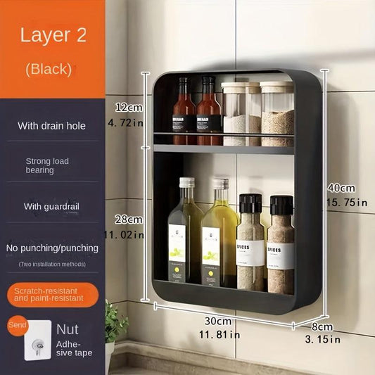 Wall Mounted Cosmetics Shelf for Bathroom Storage