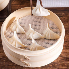 3pcs Silicone Steamer Mat Set Non-stick Steaming Cloth Round Ca