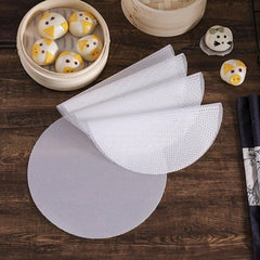 3pcs Silicone Steamer Mat Set Non-stick Steaming Cloth Round Ca