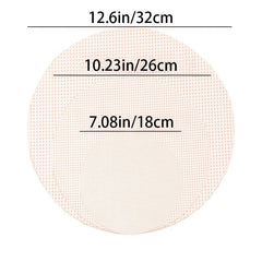 3pcs Silicone Steamer Mat Set Non-stick Steaming Cloth Round Ca