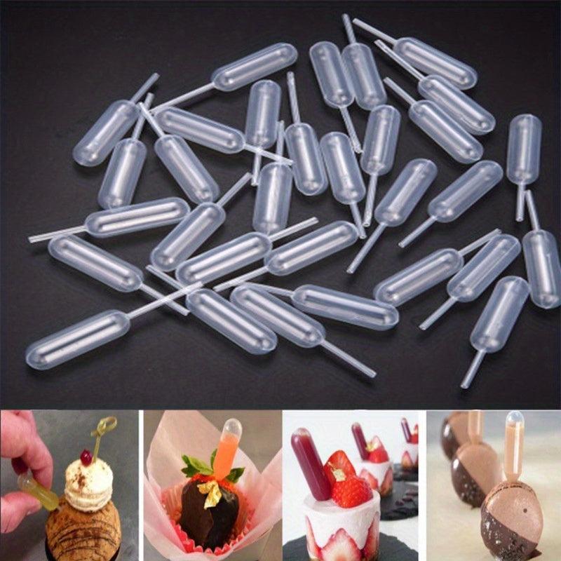 Pack Of 50 4ML Disposable Pipettes Droppers for Cupcake Ice Cream