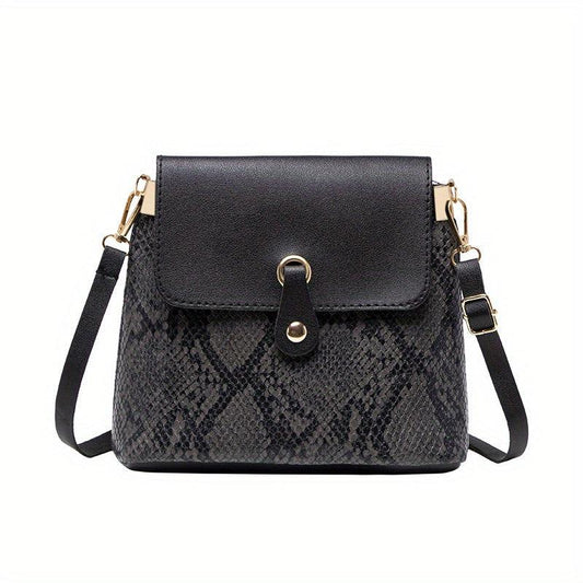 Pink Underarm Bag Solid PU Leather Shoulder Bag With Silk Scarf