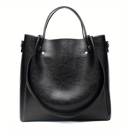 Vintage Tote Shoulder Bag Solid Satchel - All Match Bag