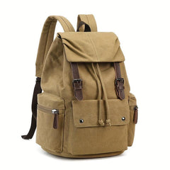 Canvas Backpack with Laptop Compartment & Adjustable Straps