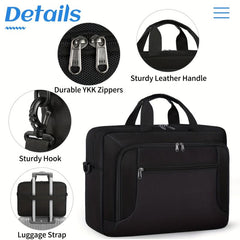 17.3in Laptop Storage Briefcase Waterproof Business Handbag
