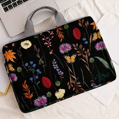 Floral Print Laptop Case 35 Laptop Cover with Shoulder Strap