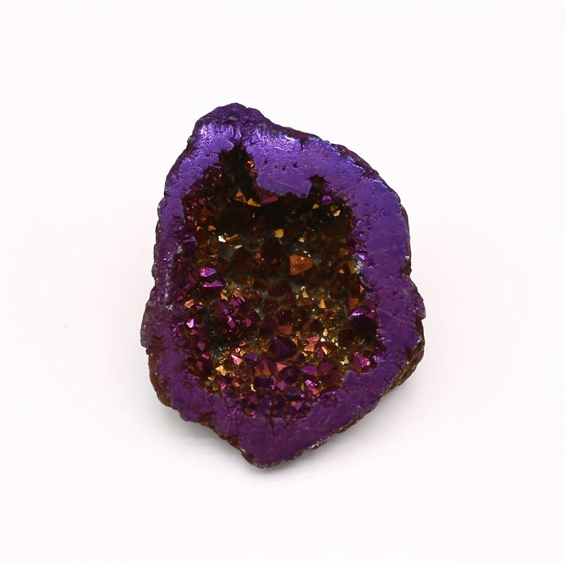 Agate Gemstone Ornaments Natural Stone Electroplated Finish