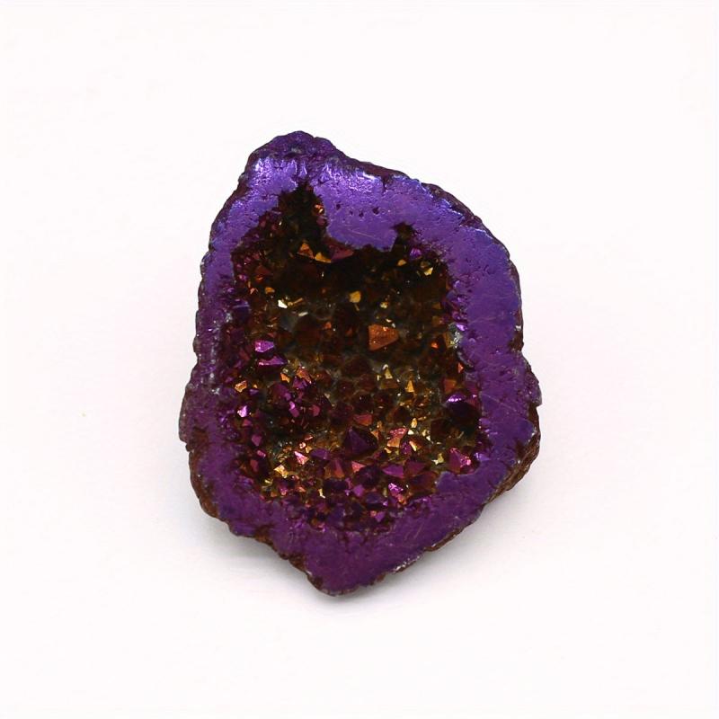 Agate Gemstone Ornaments Natural Stone Electroplated Finish