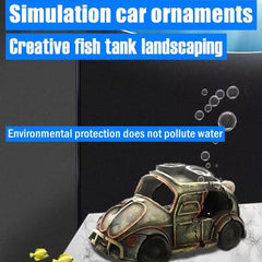 Resin Car Aquarium Decoration Hideouts Stone