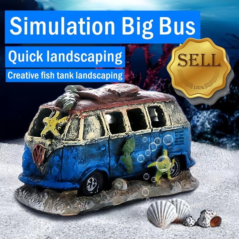 Resin Car Aquarium Decoration Hideouts Stone