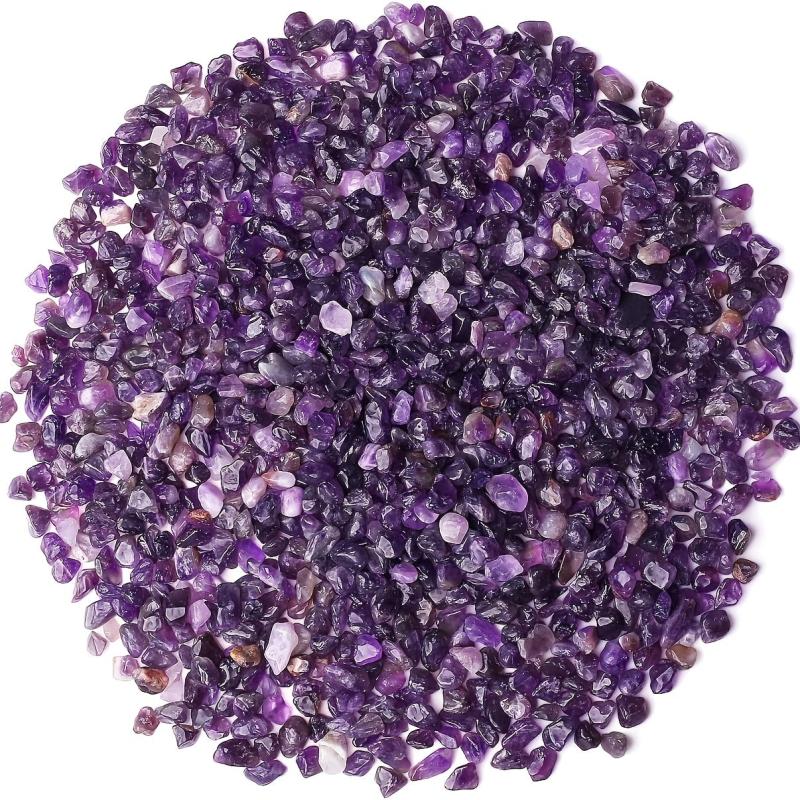 Amethyst Chips Crushed Stones for Positive Energy 0.22lb