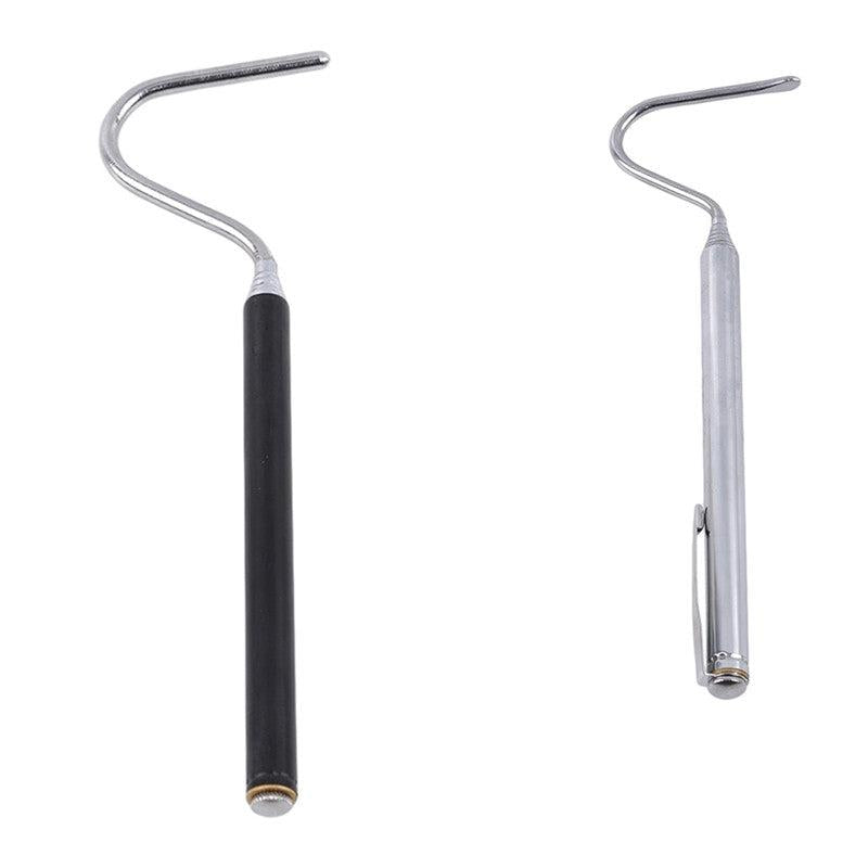 1PC Stainless Steel Snake Hook Tool Adjustable Long Handle Catching Tool